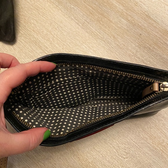 Kate Spade Patent Embossed Spade Print Crossbody - Picture 9 of 10